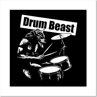 Drum beast Posters and Art